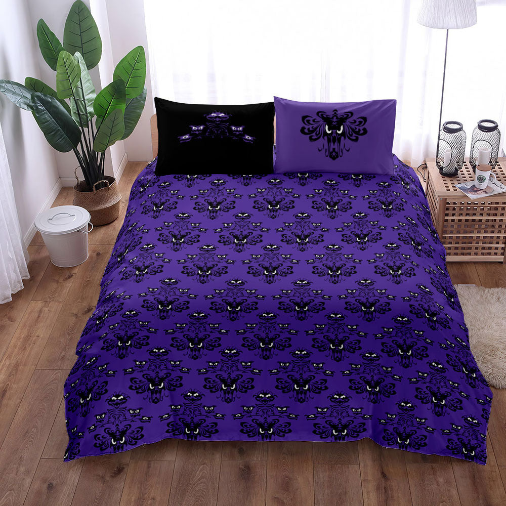 Gothic Bat Digital Printed Quilt Cover Three-piece Set